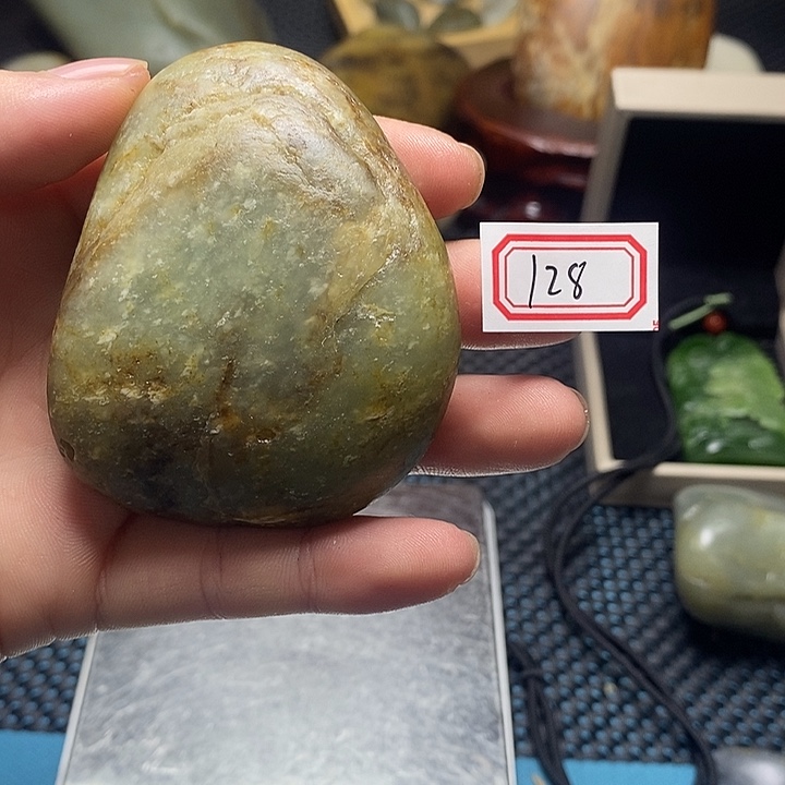 和田玉未镶嵌挂件128