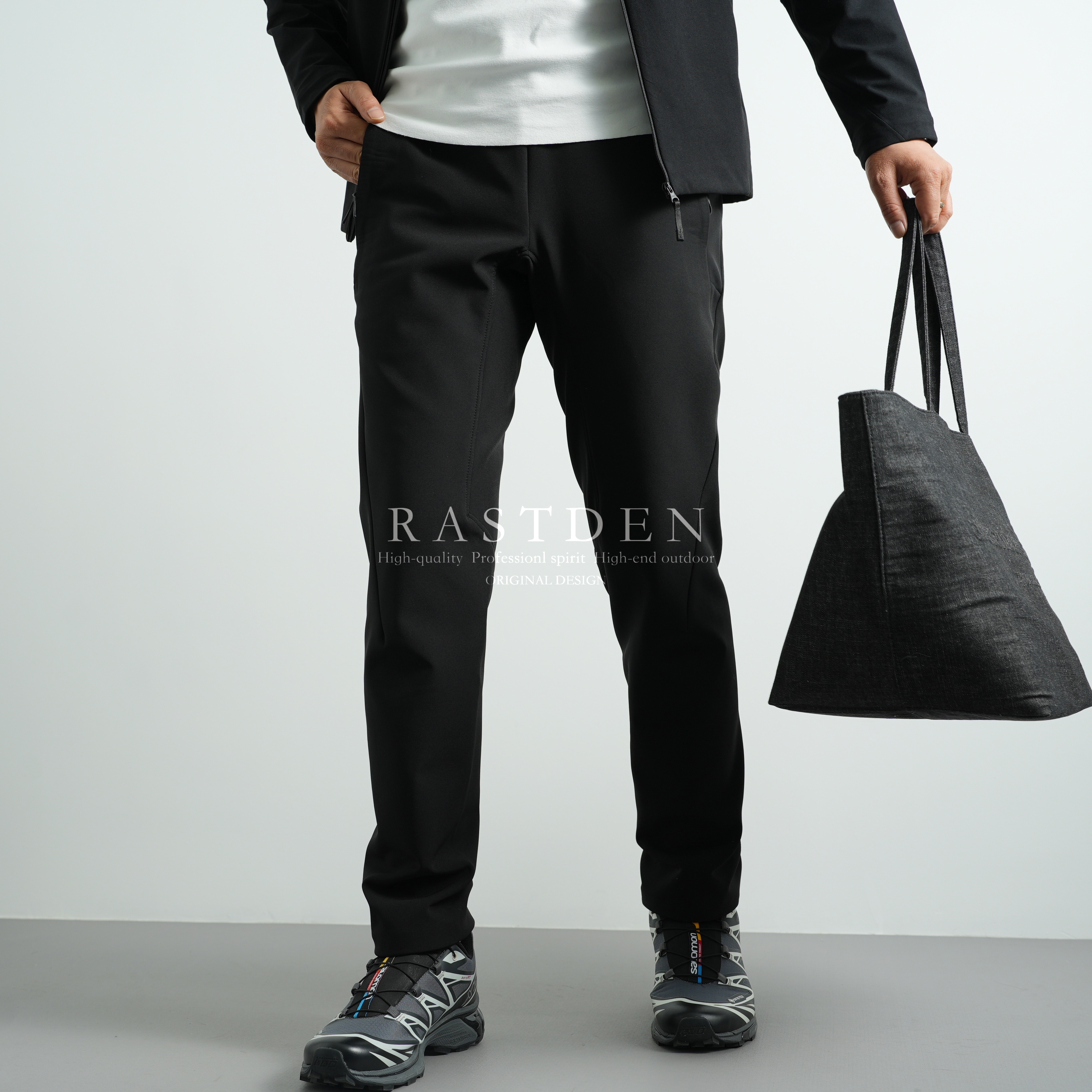 镇店秋冬男士加绒防风高弹显瘦商务休闲裤户外徒步登山运动软壳裤