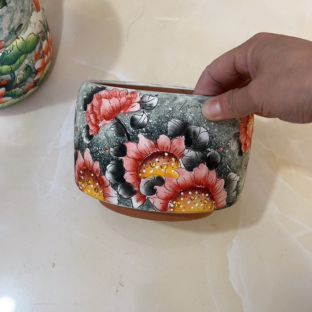 景德镇陶瓷花盆景德镇陶瓷花盆