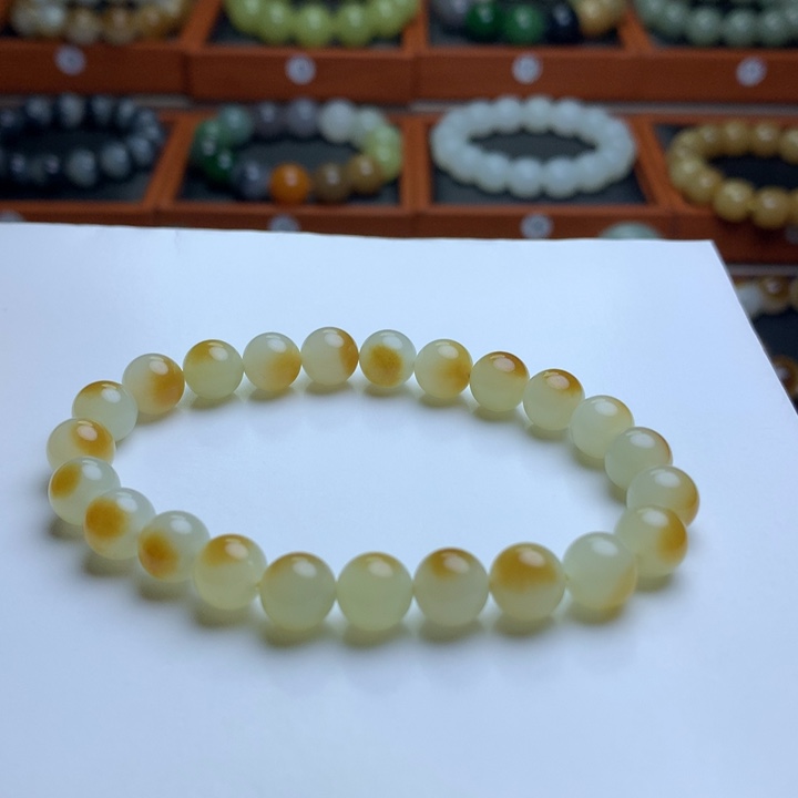 和田玉手串未镶嵌