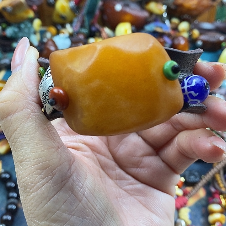 蜜蜡未镶嵌手镯手镯