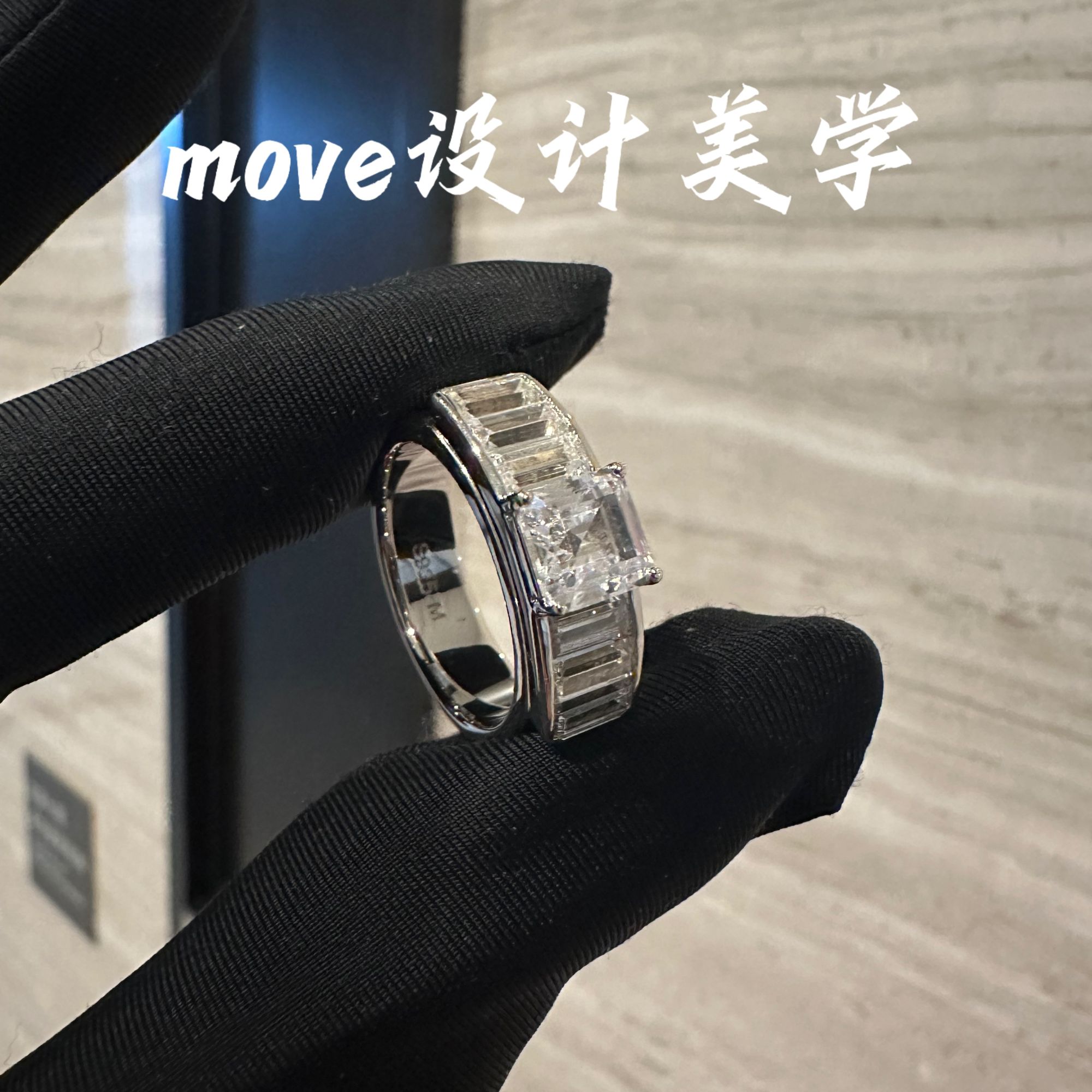 925银合成锆石戒指 3265【皮带重工】