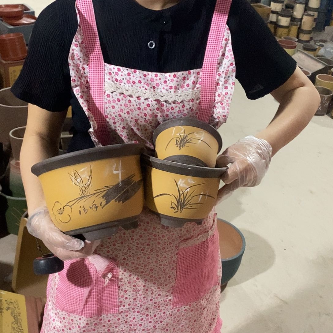 紫砂花盆紫砂花盆