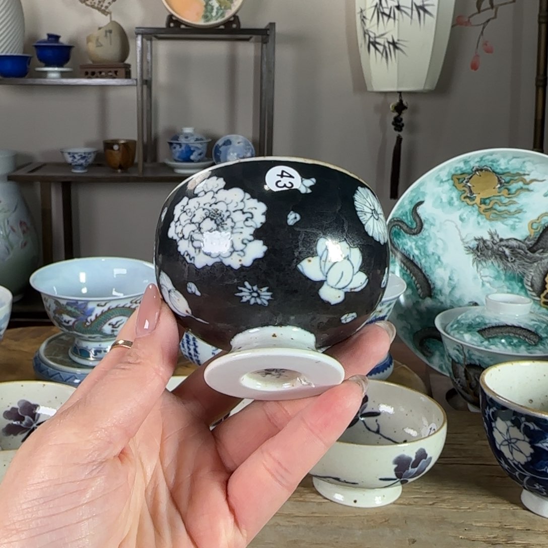 杯景德镇陶瓷柴烧多人