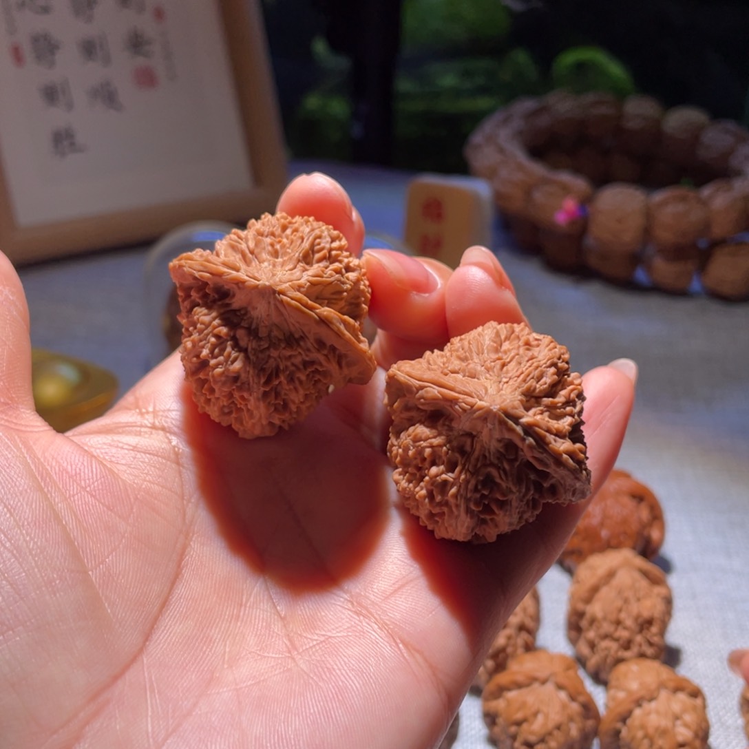 桃核把件38全品满天星