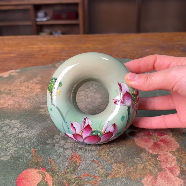 柴烧纯手工手绘陶瓷