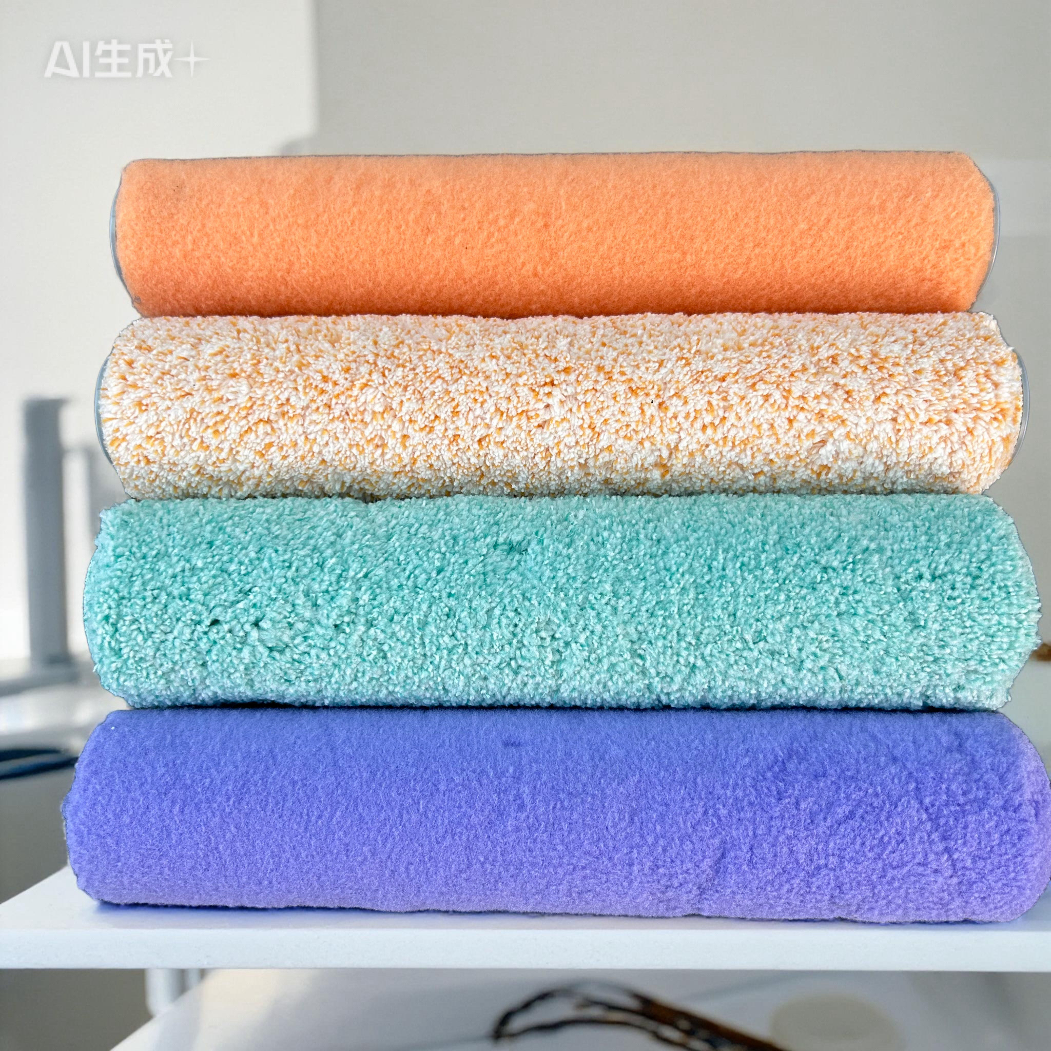 涂刷工具12寸滚筒刷滚芯自选美式空心直径3.8厘米小羊皮橘皮纹