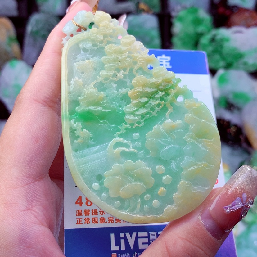 【闪购商品】翡翠颈饰未镶嵌挂件