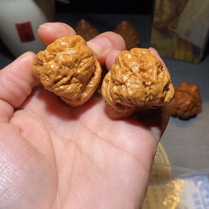 文玩核桃把件全品无修36尺怀柔蛤蟆头