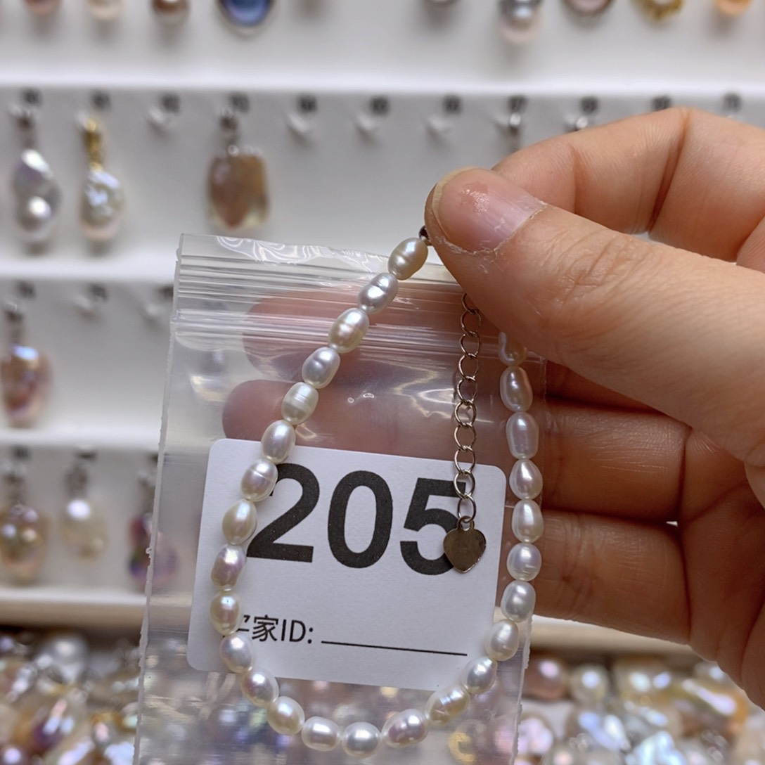 淡水珍珠颈饰银S925镶嵌205