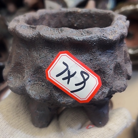 红陶粗陶花盆手工