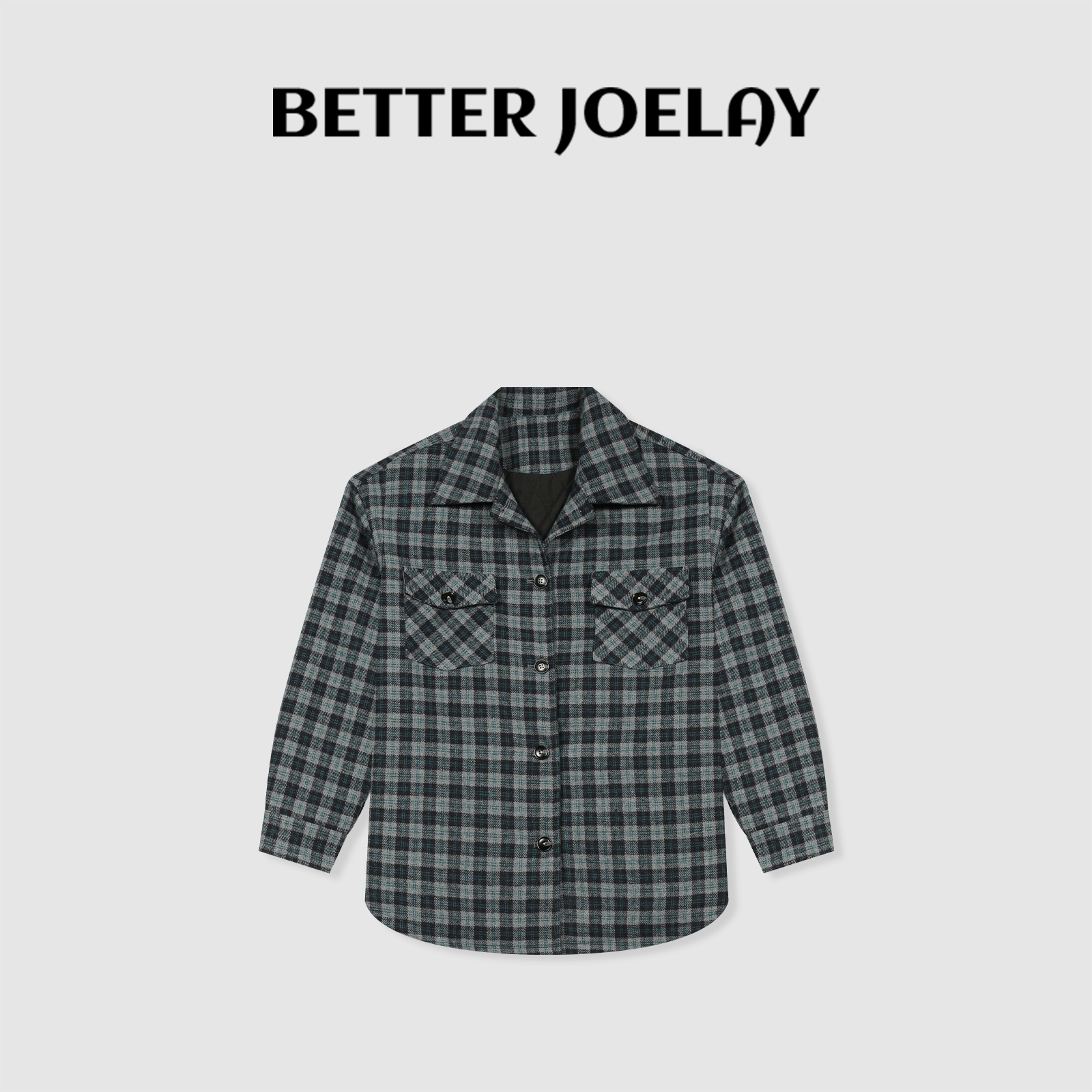 BETTER JOELAY -加棉【克什米尔】时尚潮流衬衫外套简约休闲Z0625