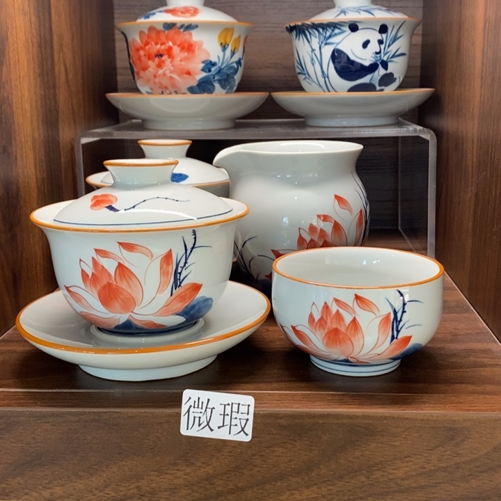 釉下老陶泥手工绘制