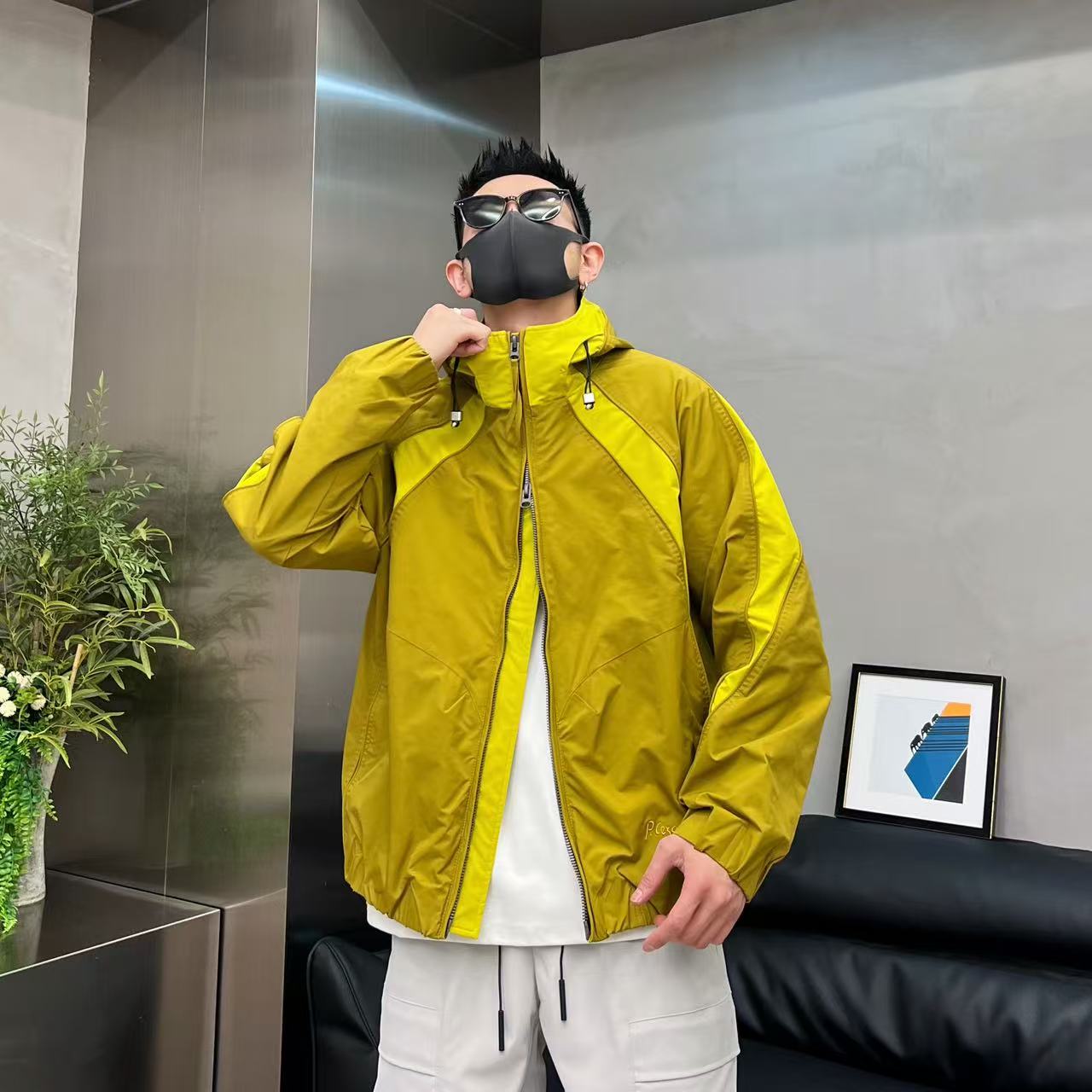 美式休闲拼接撞色情侣同款日常百搭潮流冲锋户外痞帅夹克外套