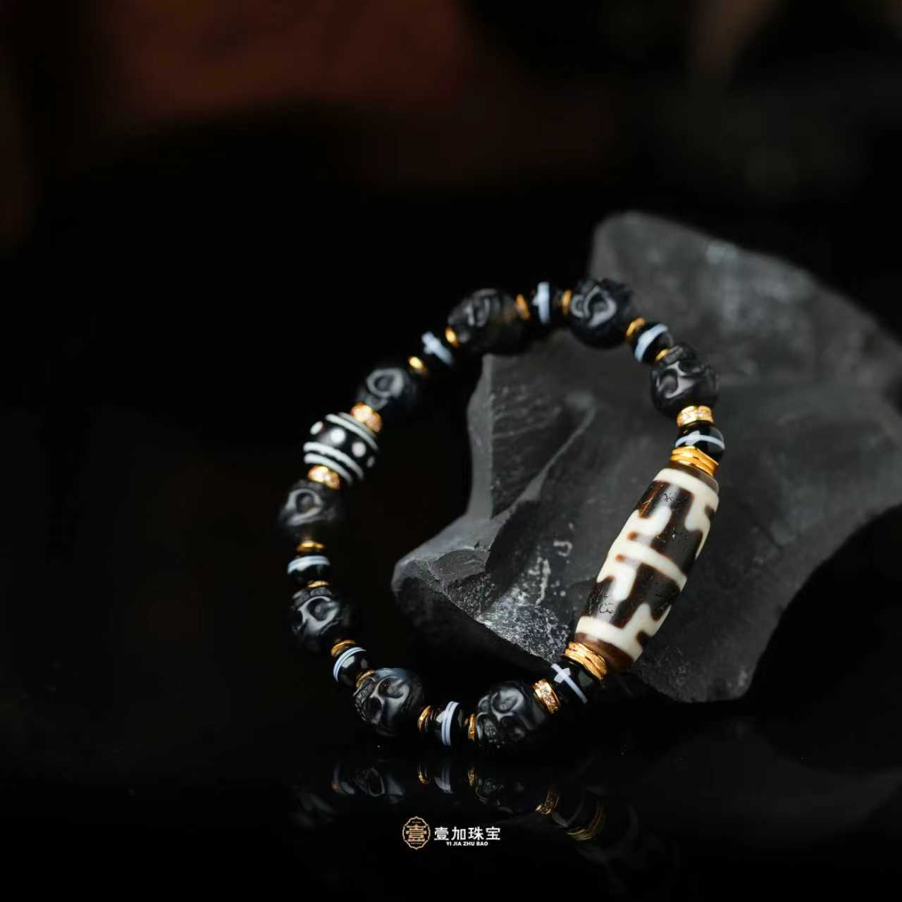 壹加林妹妹 | 玛瑙上肯老料牙黄手串多样性发其一