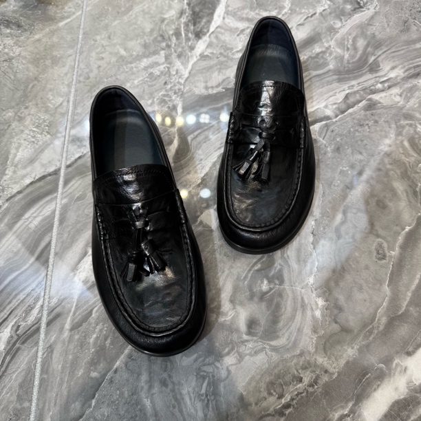 休闲商务春季黑色流苏车缝线乐福鞋豆豆鞋时尚英伦风