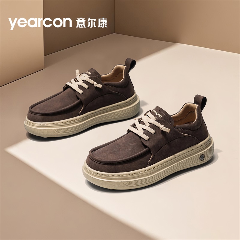 YEARCON/意尔康女鞋秋季百搭时尚休闲板鞋子女款爆款低帮厚底潮鞋