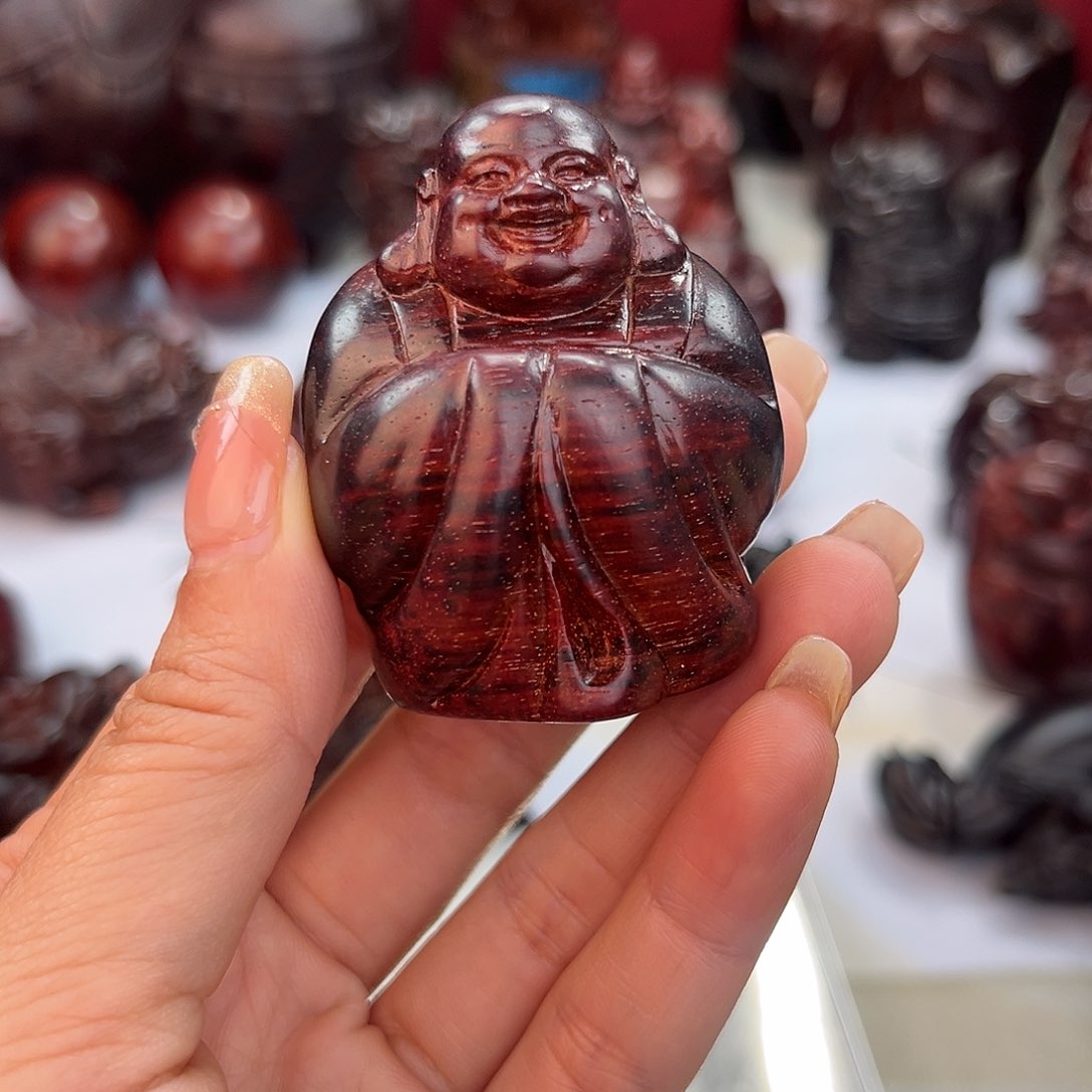 印度小叶紫檀弥勒佛