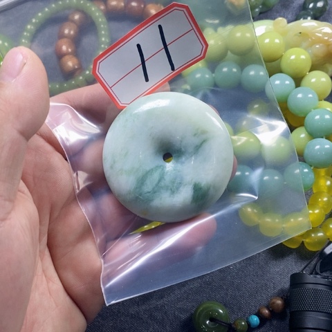 合金蛇纹石玉手链