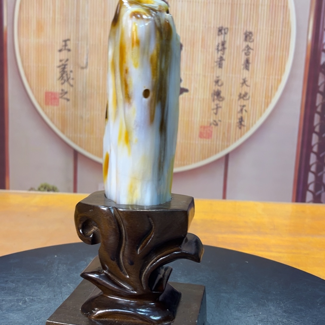 硅化玉（树化玉）未镶嵌摆件