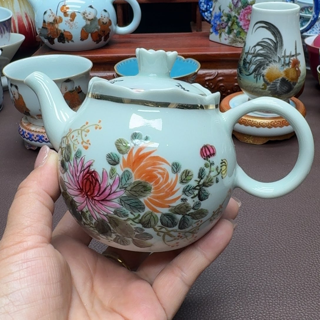 瓷片景德镇仿古手工制作精品展示