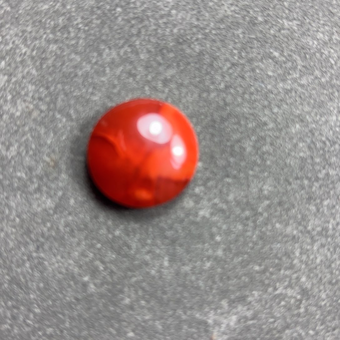 南红玛瑙圆牌未镶嵌