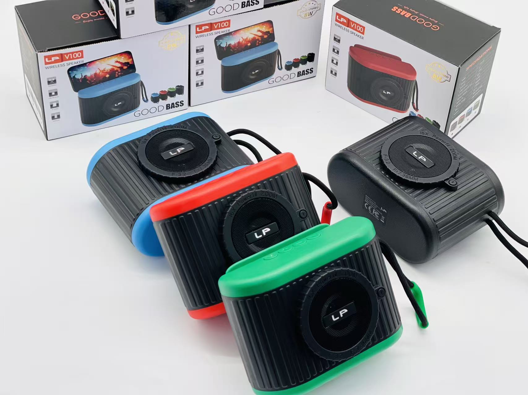 爆款蓝牙音响迷你新款V100音箱高音质家庭无线低音炮户外便携插卡