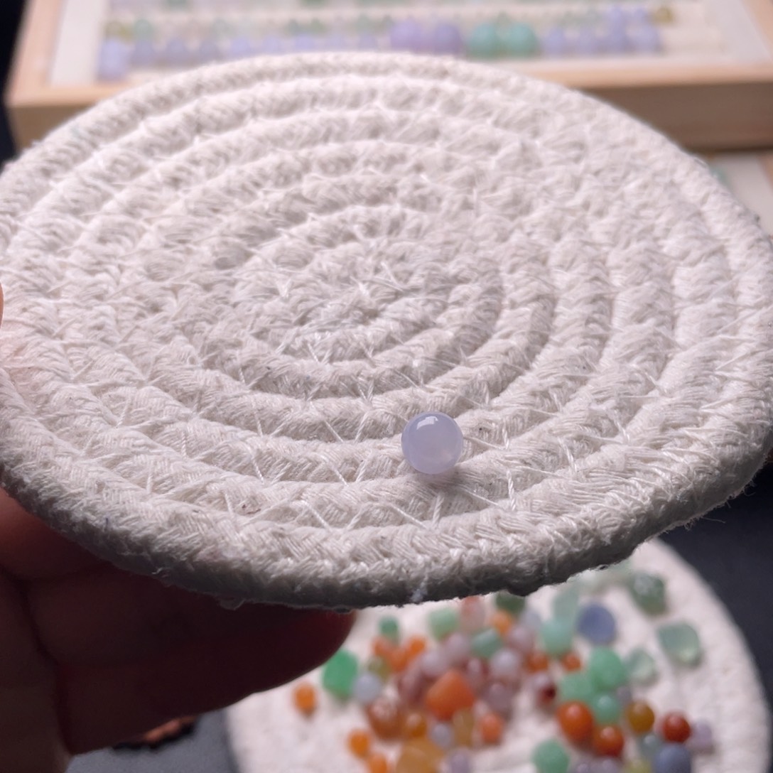 未镶嵌手链翡翠卡6.5紫蓝