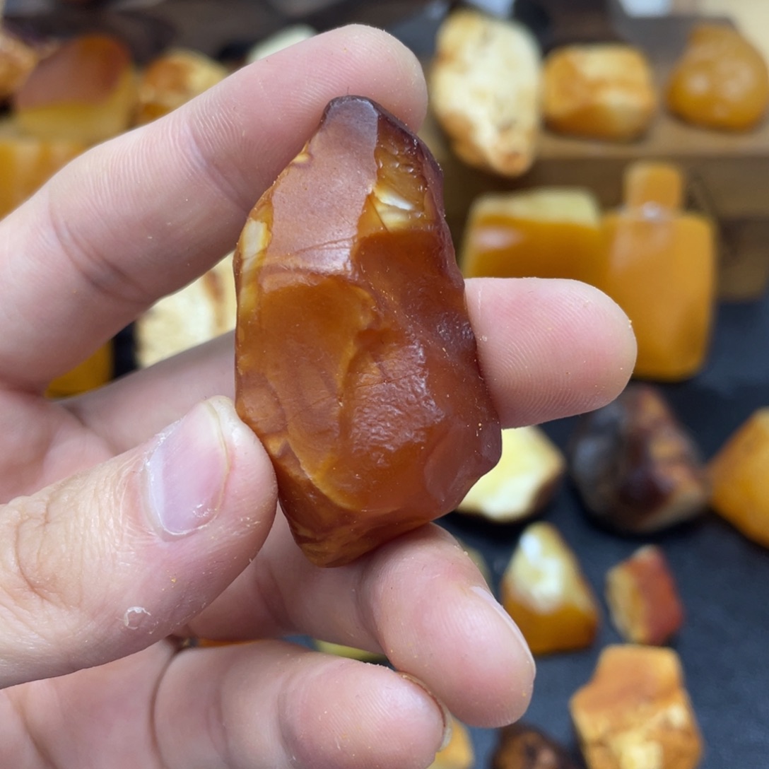 【闪购商品】定制琥珀未镶嵌啊*定制