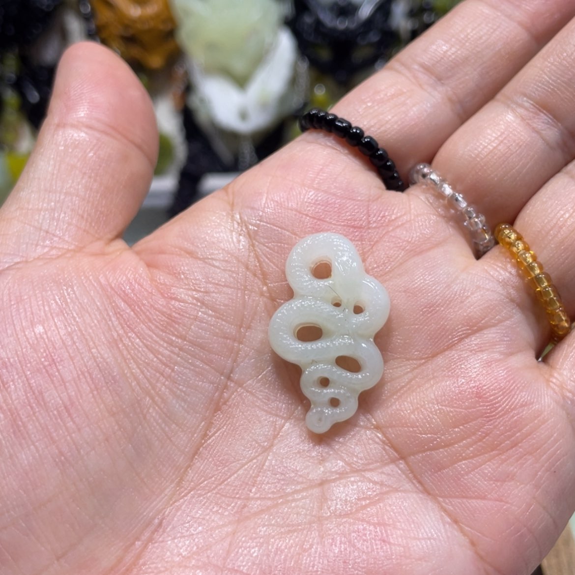【闪购商品】岫玉颈饰未镶嵌67吊坠