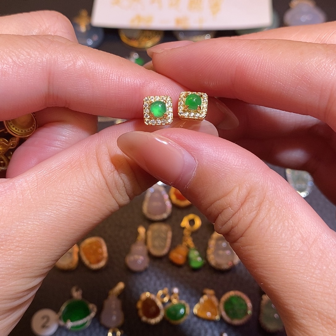 翡翠银S925镶嵌颈饰