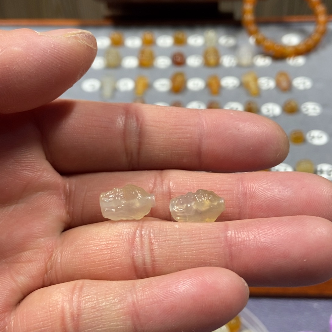 大***烟玛瑙/玉髓合金颈饰一念