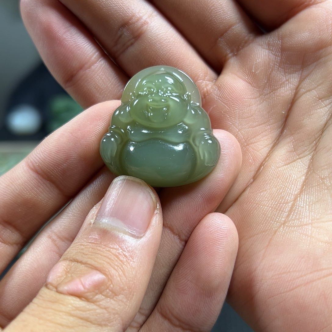 和田玉未镶嵌吊坠(不含链)