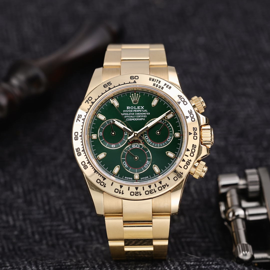 95新 Rolex/劳力士 116508 绿金迪 40mm 单表