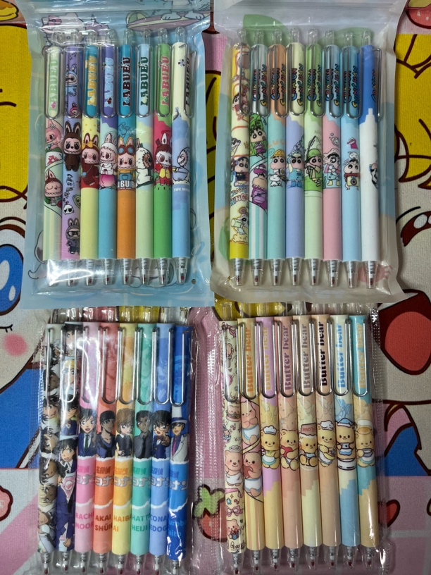 卡通按动中性笔高颜值可爱学生刷题笔