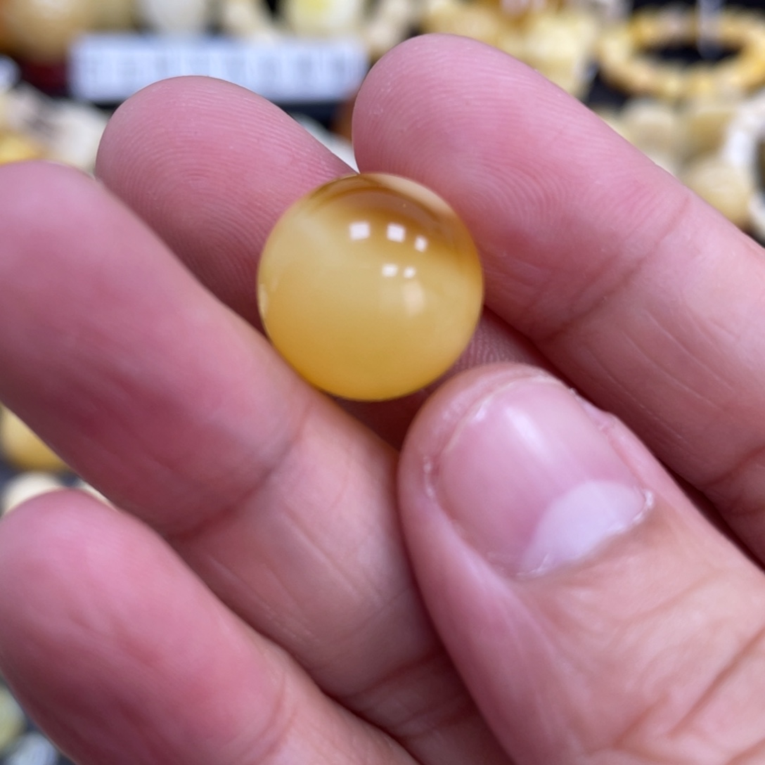 琥珀珠宝奇石未镶嵌15.1mm