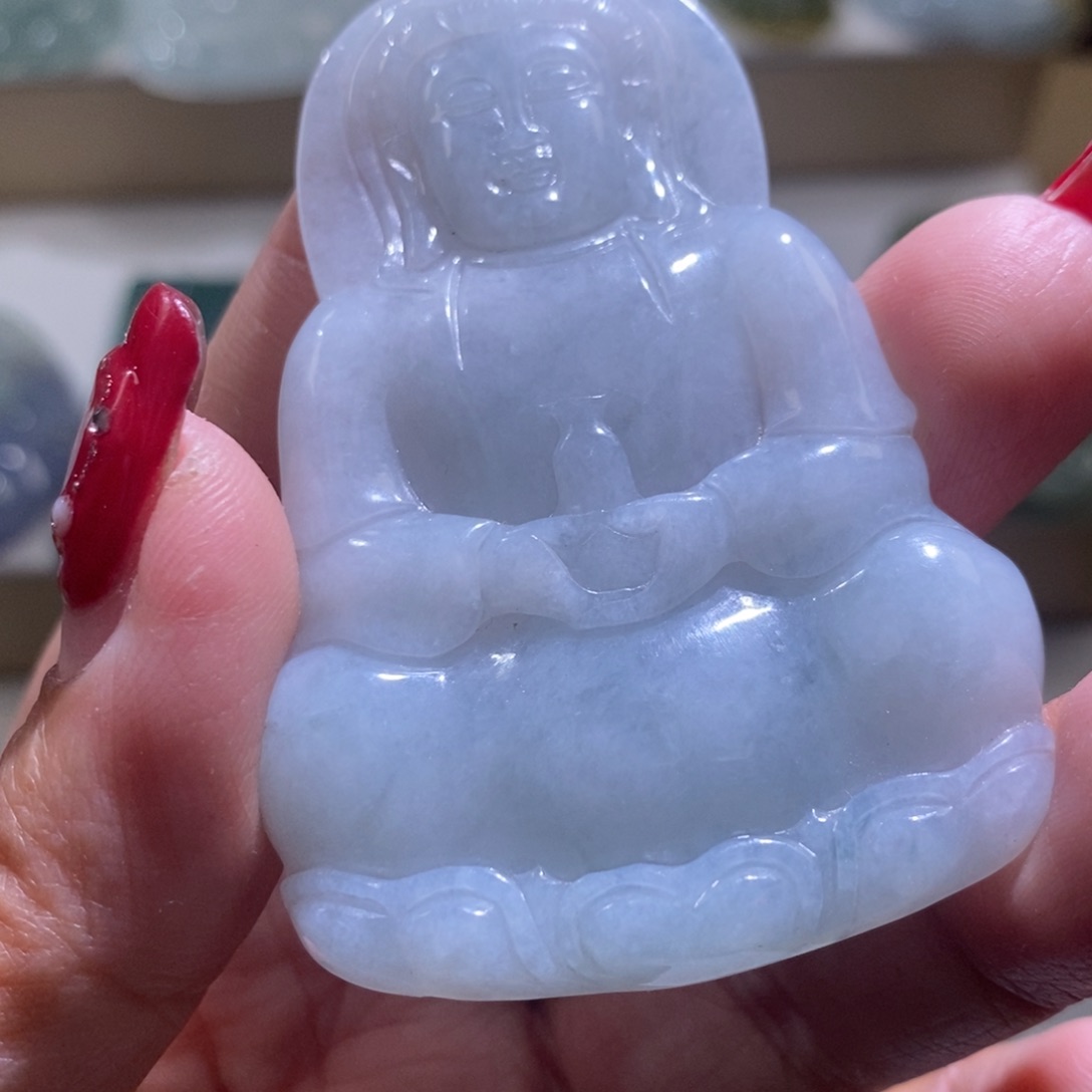 【闪购商品】翡翠颈饰未镶嵌观音