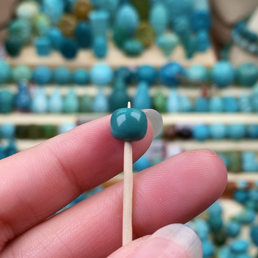 绿松石珠宝奇石银S925镶嵌