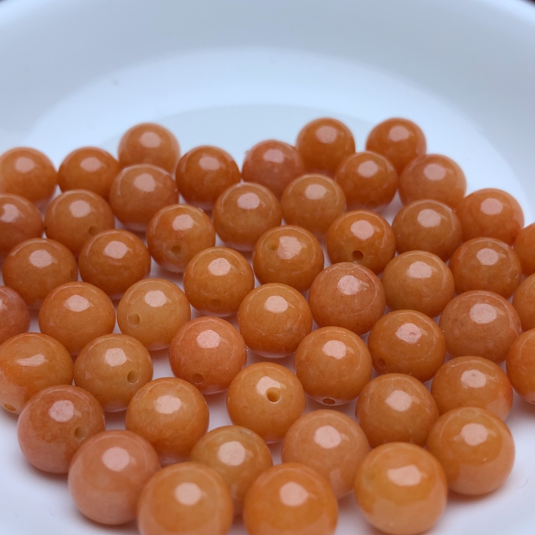 【闪购商品】翡翠手链未镶嵌卡8.3冰红10个