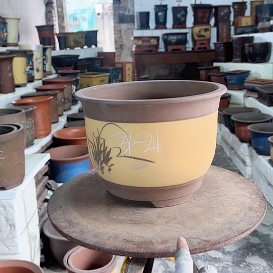 紫砂花盆源头工厂清仓处理30号