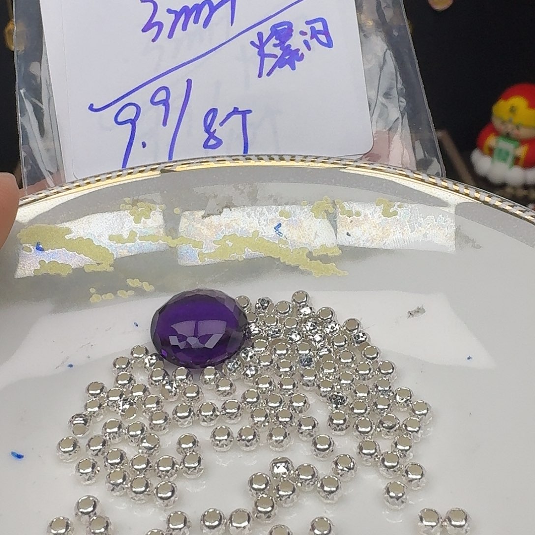 紫晶颈饰银S925镶嵌紫水晶925镶嵌77