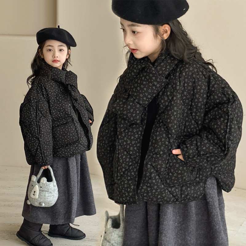 巴拉开门羽绒服2026新款儿童加厚冬装保暖洋儿童加厚老花羽绒服