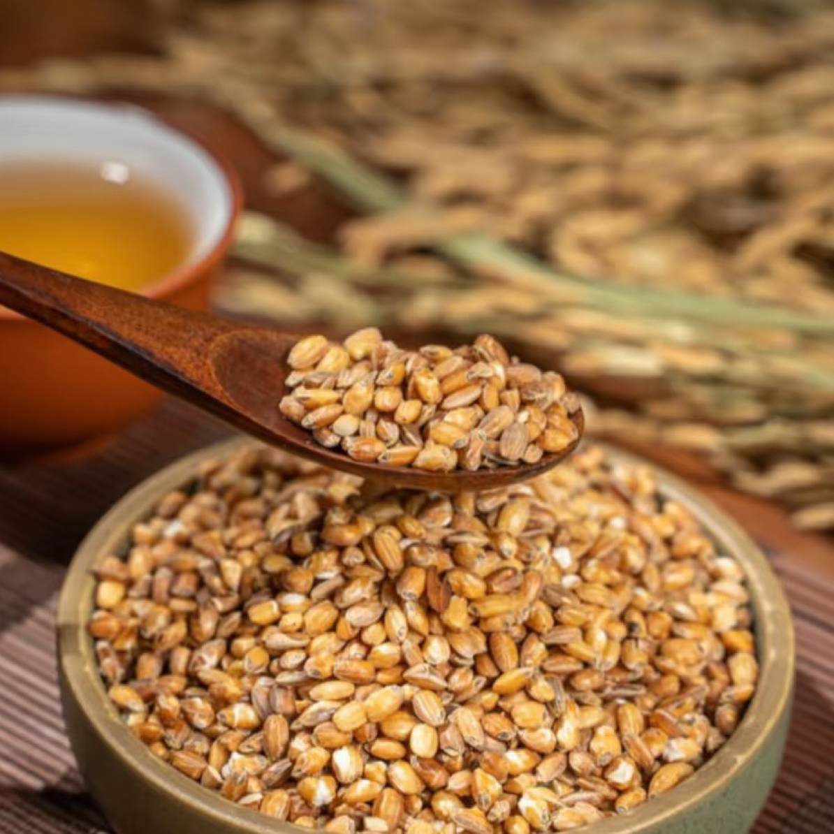 玄米代用茶开水冲泡