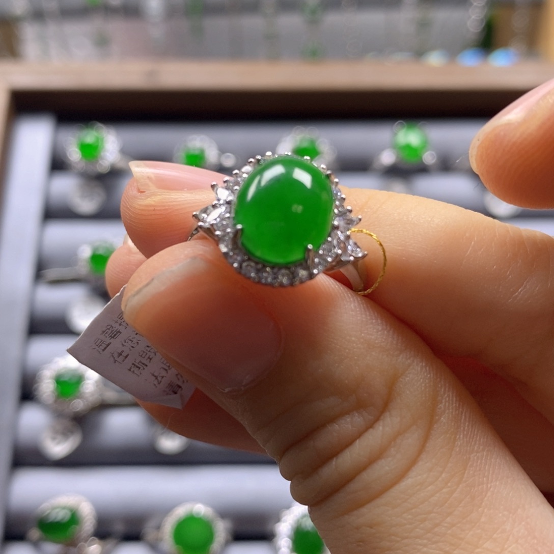 颈饰银S925镶嵌翡翠249号