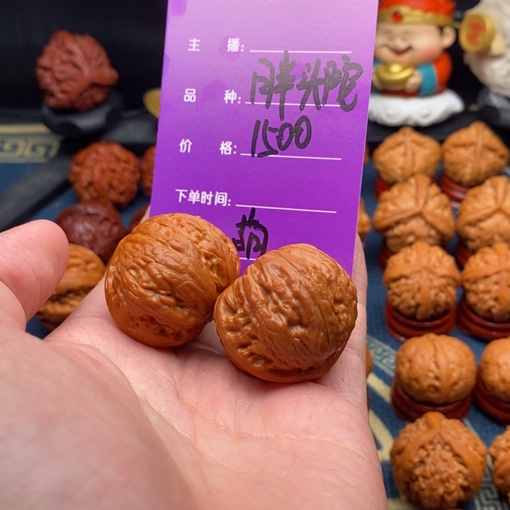 文玩核桃把件萌*精品小手捻