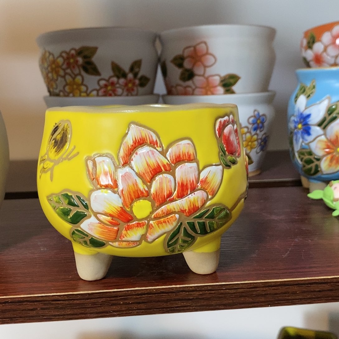 红陶韩式多肉植物花盆