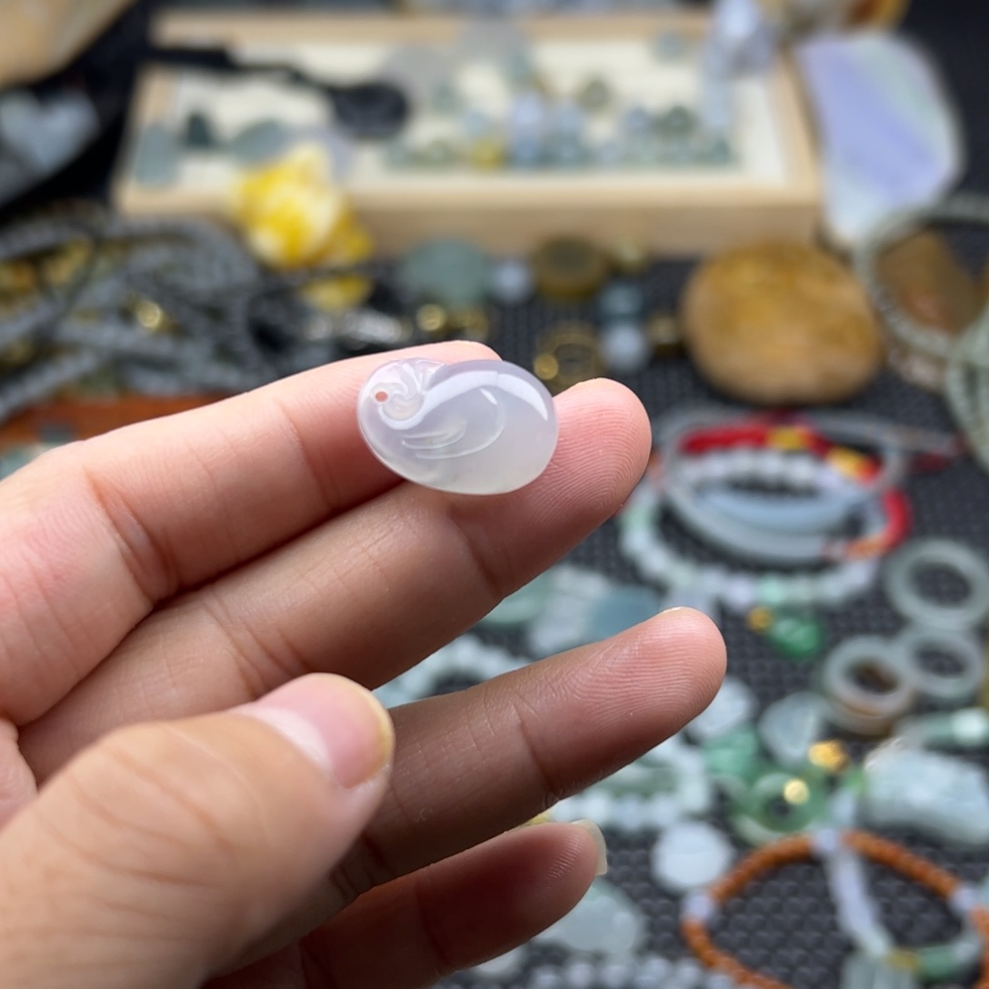 颈饰未镶嵌翡翠钱袋子