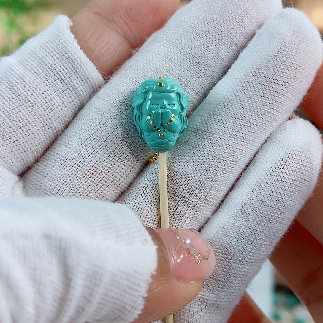 未镶嵌绿松石珠宝奇石