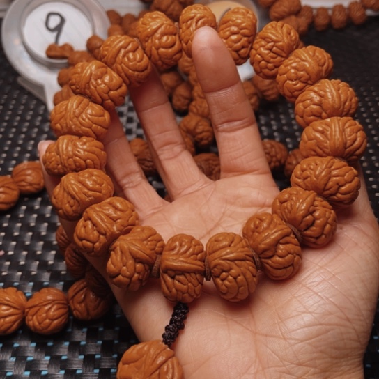 桃核手串龙纹桃核