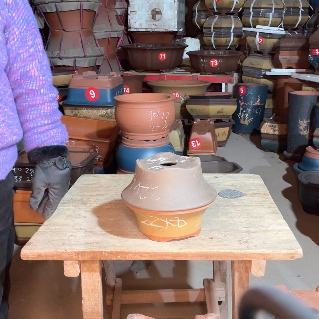 紫砂花盆大碗盆两个